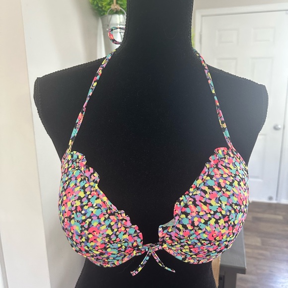 Victoria's Secret Colorful Patterned Bikini Top - Picture 1 of 2